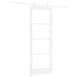 vidaXL Ușă Glisantă Manual Alb 78 x 202 cm Lemn și metal vidaXL Ușă Glisantă Manual Alb 78 x 202 cm Lemn și metal