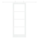 vidaXL Ușă Glisantă Manual Alb 78 x 202 cm Lemn și metal vidaXL Ușă Glisantă Manual Alb 78 x 202 cm Lemn și metal