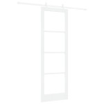 vidaXL Ușă Glisantă Manual Alb 78 x 232 cm Lemn și metal vidaXL Ușă Glisantă Manual Alb 78 x 232 cm Lemn și metal