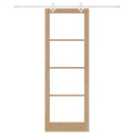 vidaXL Ușă Glisantă Manual Maro 83 x 232 cm Lemn și metal vidaXL Ușă Glisantă Manual Maro 83 x 232 cm Lemn și metal