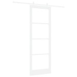 vidaXL Ușă Glisantă Manual Alb 83 x 232 cm Lemn și metal vidaXL Ușă Glisantă Manual Alb 83 x 232 cm Lemn și metal