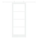 vidaXL Ușă Glisantă Manual Alb 86 x 211 cm Lemn și metal vidaXL Ușă Glisantă Manual Alb 86 x 211 cm Lemn și metal