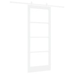 vidaXL Ușă Glisantă Manual Alb 86 x 211 cm Lemn și metal vidaXL Ușă Glisantă Manual Alb 86 x 211 cm Lemn și metal
