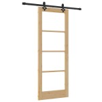 Set de uși glisante vidaXL cu hardware 78x202 cm Lemn masiv de pin Set de uși glisante vidaXL cu hardware 78x202 cm Lemn masiv de pin