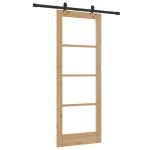 Set de uși glisante vidaXL cu hardware 78x202 cm Lemn masiv de pin Set de uși glisante vidaXL cu hardware 78x202 cm Lemn masiv de pin
