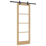 Set Ușă Glisantă vidaXL cu Accesorii 78x211 cm Lemn Masiv de Pin Set Ușă Glisantă vidaXL cu Accesorii 78x211 cm Lemn Masiv de Pin