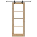 Set Ușă Glisantă vidaXL cu Accesorii 78x211 cm Lemn Masiv de Pin Set Ușă Glisantă vidaXL cu Accesorii 78x211 cm Lemn Masiv de Pin