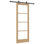 Set Ușă Glisantă vidaXL cu Accesorii 78x211 cm Lemn Masiv de Pin Set Ușă Glisantă vidaXL cu Accesorii 78x211 cm Lemn Masiv de Pin