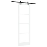 Set Ușă Glisantă vidaXL cu Accesorii Alb 78x232 cm Lemn Solid de Pin Set Ușă Glisantă vidaXL cu Accesorii Alb 78x232 cm Lemn Solid de Pin