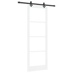 vidaXL Ușa glisantă Manual Alb 83 x 232 cm Lemn și metal vidaXL Ușa glisantă Manual Alb 83 x 232 cm Lemn și metal