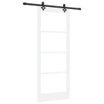 vidaXL Ușa glisantă Manual Alb 86 x 211 cm Lemn și metal vidaXL Ușa glisantă Manual Alb 86 x 211 cm Lemn și metal