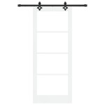 vidaXL Ușa glisantă Manual Alb 86 x 211 cm Lemn și metal vidaXL Ușa glisantă Manual Alb 86 x 211 cm Lemn și metal
