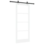 vidaXL Ușa glisantă Manual Alb 86 x 211 cm Lemn și metal vidaXL Ușa glisantă Manual Alb 86 x 211 cm Lemn și metal