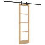 Set ușă glisantă vidaXL cu accesorii 61x198,5 cm din lemn de pin Set ușă glisantă vidaXL cu accesorii 61x198,5 cm din lemn de pin