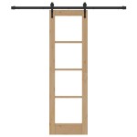 vidaXL Ușă glisantă Manual Maro 61 x 198.5 cm Lemn și metal vidaXL Ușă glisantă Manual Maro 61 x 198.5 cm Lemn și metal