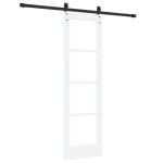 vidaXL Ușă glisantă Manual Alb 61 x 198.5 cm Lemn și metal vidaXL Ușă glisantă Manual Alb 61 x 198.5 cm Lemn și metal