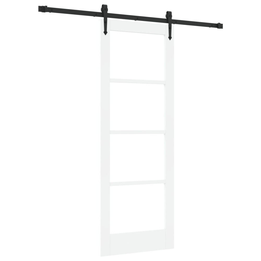 vidaXL Ușă glisantă Manual Alb 73.5 x 198.5 cm Lemn și metal