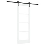 vidaXL Ușă glisantă Manual Alb 73.5 x 198.5 cm Lemn și metal vidaXL Ușă glisantă Manual Alb 73.5 x 198.5 cm Lemn și metal