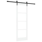 vidaXL Ușă glisantă Manual Alb 73.5 x 211 cm Lemn și metal vidaXL Ușă glisantă Manual Alb 73.5 x 211 cm Lemn și metal