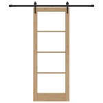 vidaXL Ușă glisantă Manual Maro 78 x 202 cm Lemn și metal vidaXL Ușă glisantă Manual Maro 78 x 202 cm Lemn și metal
