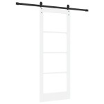 vidaXL Ușă glisantă Manual Alb 78 x 202 cm Lemn și metal vidaXL Ușă glisantă Manual Alb 78 x 202 cm Lemn și metal