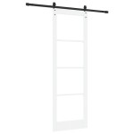 vidaXL Ușă glisantă Manual Alb 78 x 232 cm Lemn și metal vidaXL Ușă glisantă Manual Alb 78 x 232 cm Lemn și metal
