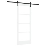 vidaXL Ușă glisantă Manual Alb 83 x 202 cm Lemn și metal vidaXL Ușă glisantă Manual Alb 83 x 202 cm Lemn și metal