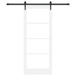 vidaXL Ușă glisantă Manual Alb 83 x 202 cm Lemn și metal vidaXL Ușă glisantă Manual Alb 83 x 202 cm Lemn și metal