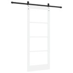 vidaXL Ușă glisantă Manual Alb 83 x 202 cm Lemn și metal vidaXL Ușă glisantă Manual Alb 83 x 202 cm Lemn și metal