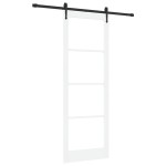 vidaXL Ușă glisantă Manual Alb 83 x 232 cm Lemn și metal vidaXL Ușă glisantă Manual Alb 83 x 232 cm Lemn și metal