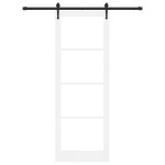 vidaXL Ușă glisantă Manual Alb 83 x 232 cm Lemn și metal vidaXL Ușă glisantă Manual Alb 83 x 232 cm Lemn și metal