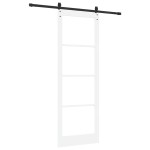 vidaXL Ușă glisantă Manual Alb 83 x 232 cm Lemn și metal vidaXL Ușă glisantă Manual Alb 83 x 232 cm Lemn și metal