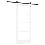 vidaXL Ușă glisantă Manual Alb 86 x 198.5 cm Lemn și metal vidaXL Ușă glisantă Manual Alb 86 x 198.5 cm Lemn și metal