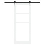 vidaXL Ușă glisantă Manual Alb 86 x 211 cm Lemn și metal vidaXL Ușă glisantă Manual Alb 86 x 211 cm Lemn și metal