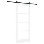 vidaXL Ușă glisantă Manual Alb 86 x 211 cm Lemn și metal vidaXL Ușă glisantă Manual Alb 86 x 211 cm Lemn și metal