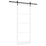 vidaXL Ușă glisantă Manual Alb 93 x 232 cm Lemn și metal vidaXL Ușă glisantă Manual Alb 93 x 232 cm Lemn și metal