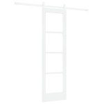 vidaXL Ușă glisantă Manual Alb 61 x 198.5 cm Lemn și metal