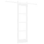 vidaXL Ușă glisantă Manual Alb 61 x 198.5 cm Lemn și metal