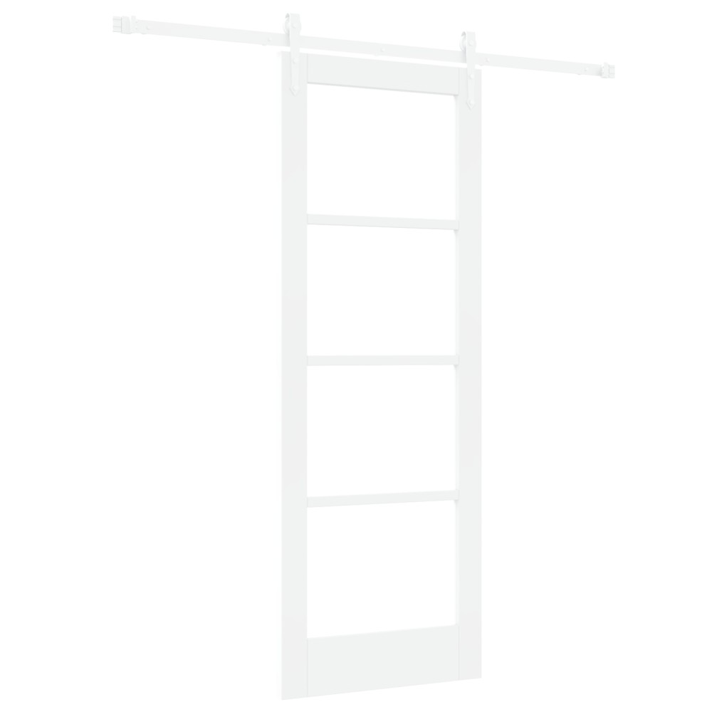vidaXL Ușă glisantă Manual Alb 73.5 x 198.5 cm Lemn și metal