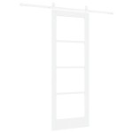 vidaXL Ușă glisantă Manual Alb 73.5 x 198.5 cm Lemn și metal vidaXL Ușă glisantă Manual Alb 73.5 x 198.5 cm Lemn și metal