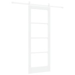 vidaXL Ușă glisantă Manual Alb 78 x 202 cm Lemn și metal vidaXL Ușă glisantă Manual Alb 78 x 202 cm Lemn și metal