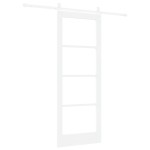 vidaXL Ușă glisantă Manual Alb 78 x 202 cm Lemn și metal vidaXL Ușă glisantă Manual Alb 78 x 202 cm Lemn și metal