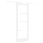 vidaXL Ușă glisantă Manual Alb 78 x 211 cm Lemn și metal vidaXL Ușă glisantă Manual Alb 78 x 211 cm Lemn și metal