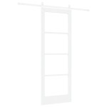vidaXL Ușă glisantă Manual Alb 78 x 211 cm Lemn și metal vidaXL Ușă glisantă Manual Alb 78 x 211 cm Lemn și metal