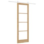 vidaXL Ușă glisantă Manual Maro 78 x 232 cm Lemn și metal vidaXL Ușă glisantă Manual Maro 78 x 232 cm Lemn și metal