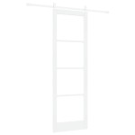vidaXL Ușă glisantă Manual Alb 78 x 232 cm Lemn și metal vidaXL Ușă glisantă Manual Alb 78 x 232 cm Lemn și metal