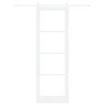 vidaXL Ușă glisantă Manual Alb 78 x 232 cm Lemn și metal vidaXL Ușă glisantă Manual Alb 78 x 232 cm Lemn și metal