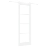 vidaXL Ușă glisantă Manual Alb 78 x 232 cm Lemn și metal vidaXL Ușă glisantă Manual Alb 78 x 232 cm Lemn și metal