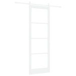 vidaXL Ușă glisantă Manual Alb 83 x 232 cm Lemn și metal vidaXL Ușă glisantă Manual Alb 83 x 232 cm Lemn și metal