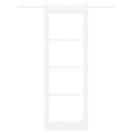 vidaXL Ușă glisantă Manual Alb 83 x 232 cm Lemn și metal vidaXL Ușă glisantă Manual Alb 83 x 232 cm Lemn și metal